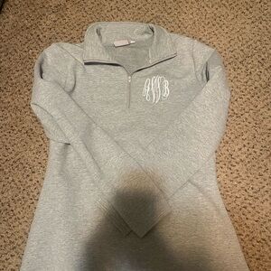 Women's Gray Quarter-Zip Sweatshirt